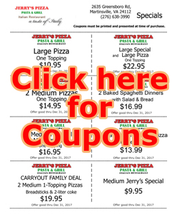 Jerry's subs coupons